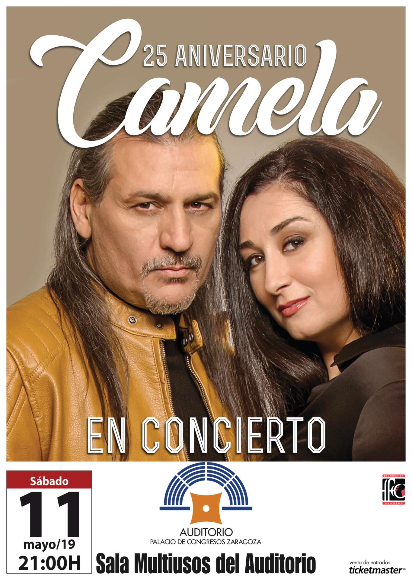 Camela celebra su 25 aniversario en Zaragoza - En la Sala Multiusos el 11 de mayo de 2019 Camela en Zaragoza