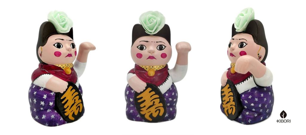Kibori Design - Kiborinekos, maneki-nekos, o gatos japoneses de la suerte, personalizados para regalar creados por Silvia Mollat, como Frida Kahlo entre otros