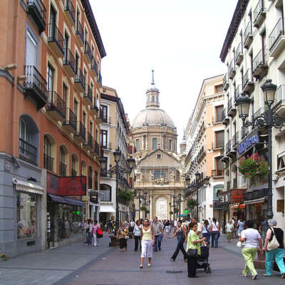 La calle Alfonso I, emblema de comercio y elegancia de Zaragoza