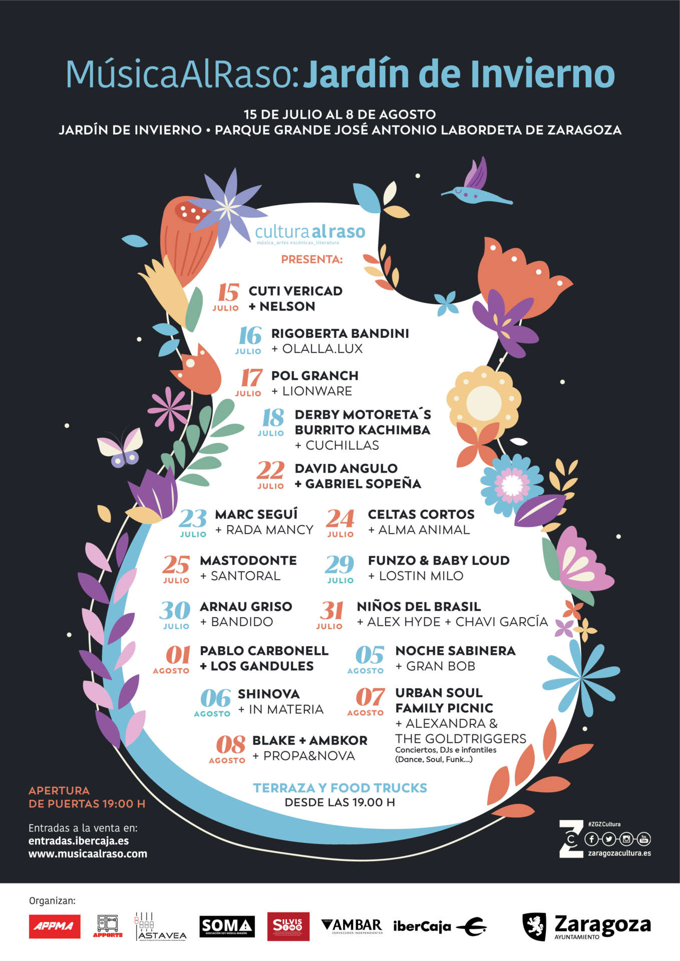 Imagen subida a Zaragoza Ciudad - cartel jardin musica def