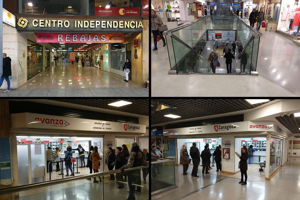 Moverte en autobús por Zaragoza - La oficina de Atención al Cliente del Grupo Avanza está situada el Centro Comercial Independencia (El Caracol) en el Paseo Independencia 24-26, planta -1