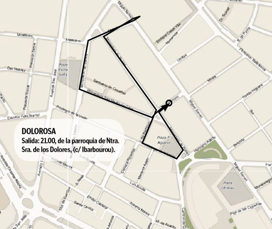 Procesión del Vía Crucis de la Dolorosa - 21.00 - Lunes Santo - Semana Santa en Zaragoza 2019