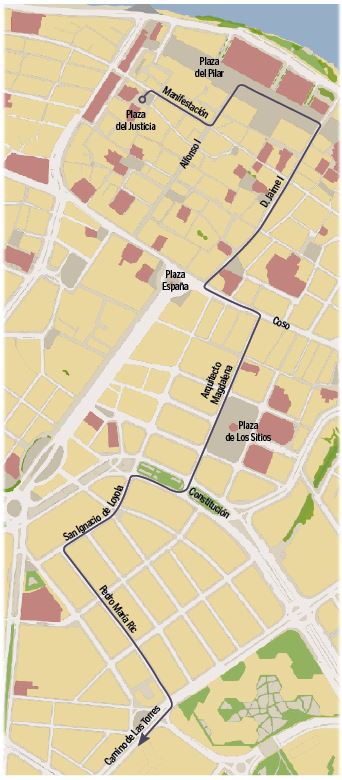 Programa de Semana Santa en Zaragoza 2019 - Recorridos Procesiones y vía crucis Domingo de Resurrección 21 de abril de 2019 en Zaragoza