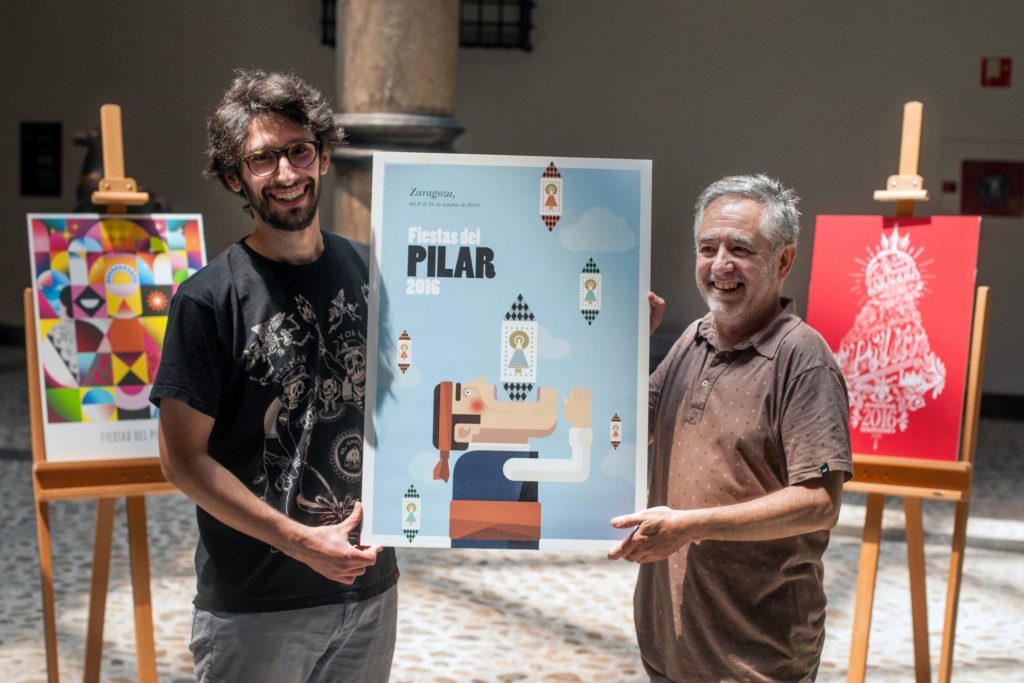 Tragachicos - Foto de Ayuntamiento de Zaragoza - Fue incluso el protagonista del Cartel de las Fiestas del Pilar 2016 diseñado por Miguel Frago y Samuel Aznar