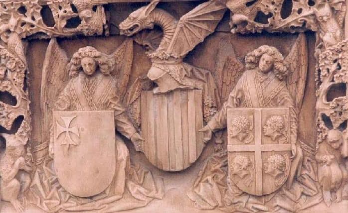 Imagen subida a Zaragoza Ciudad - piedra armera de los cuarteles de aragocc81n que se puede ver en el museo de zaragoza
