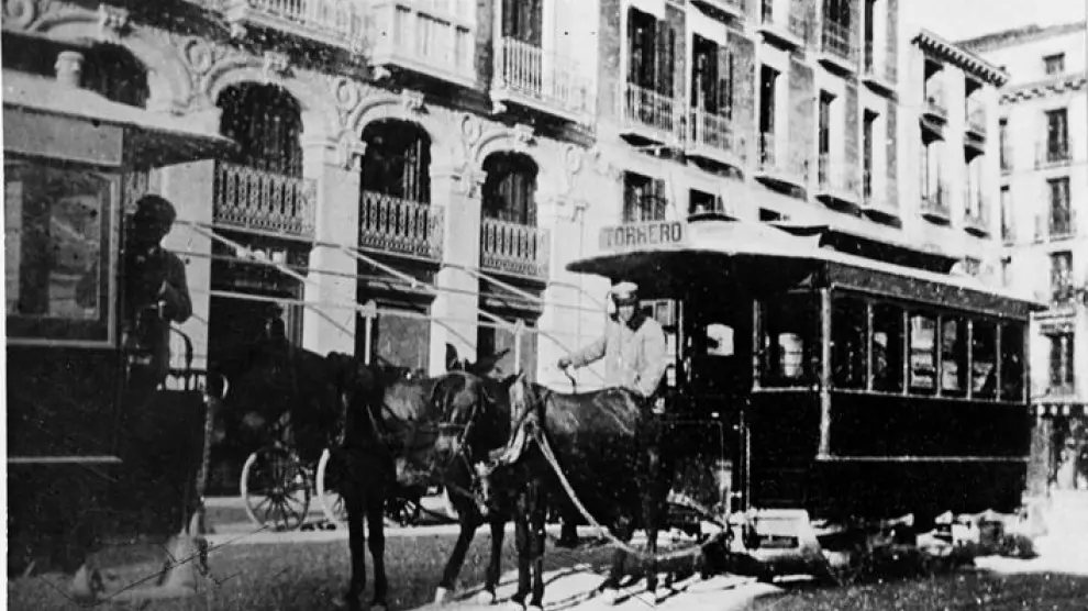 Imagen subida a Zaragoza Ciudad - tranvia antiguo Heraldo de Aragon