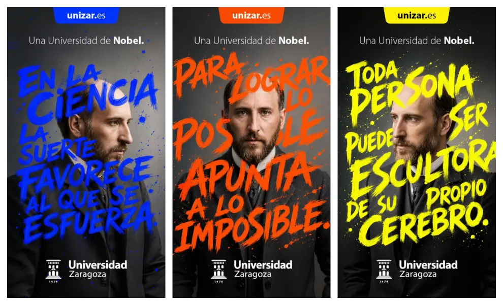 "Una Universidad de Nobel". La Universidad de Zaragoza convierte a Ramón y Cajal en su emblema de futuro. 1 Imagen subida a Zaragoza Ciudad - image 2
